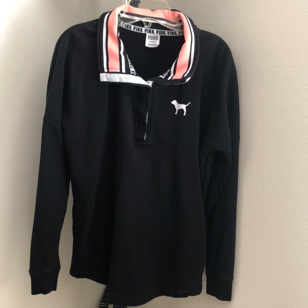 PINK Quarter Snap Sweatshirt